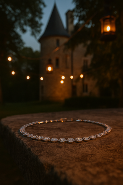 Riviera Tennis Necklace – Timeless Luxury &amp; Sparkling Elegance