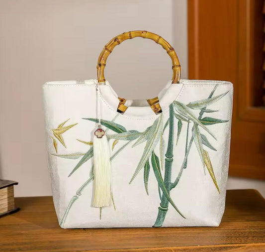 Embroidered Fringe Vintage Bag – Retro Chic Style